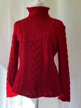LRL Lauren Jean Co Ralph Lauren Cable Knit Roll-neck Sweater/Pullover